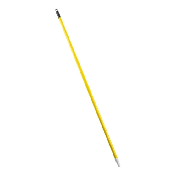 Carlisle Sparta 4022704 60" Yellow Threaded Fiberglass Broom / Squeegee Handle with Flex Tip