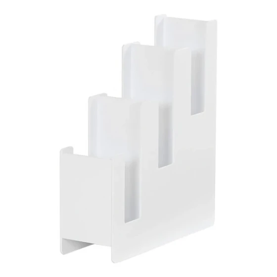 Cal-Mil Classic White Plastic 3-Tier Cup / Lid Organizer 23187-15