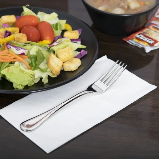 Libbey 971 030 Aspen 7 1/2" 18/8 Stainless Steel Extra Heavy Weight Dessert Fork - 36/Case