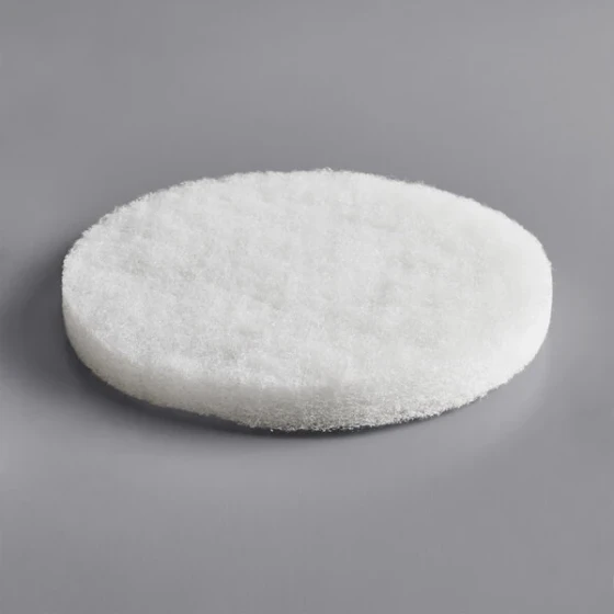 MotorScrubber MS1066 Essentials 7 13/16" White Buffing Pad - 10/Pack
