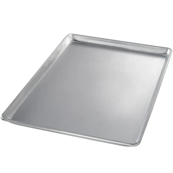 Chicago Metallic 41500 Three-Quarter Size 18 Gauge 15 13/16 inch x 21 13/16 inch Wire in Rim Aluminum Sheet Pan