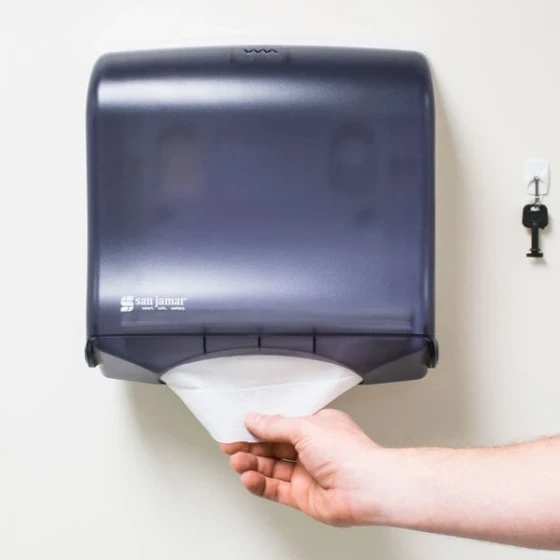 San Jamar T1755TBK Ultrafold Fusion C-Fold / Multi-Fold Towel Dispenser - Black Pearl