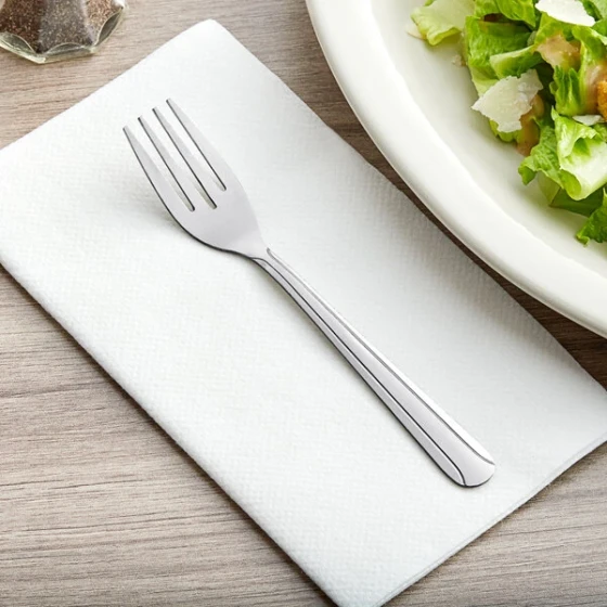 Choice Dominion 6 1/8" 18/0 Stainless Steel Salad Fork - 12/Case