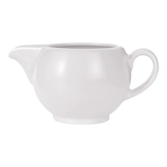 Reserve by Libbey Parisian 10 oz. Porcelain Sauce Boat - 12/Case