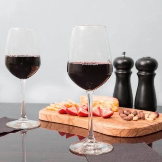 Libbey Vina 12.5 oz. Diamond Tall Wine Glass - Sample