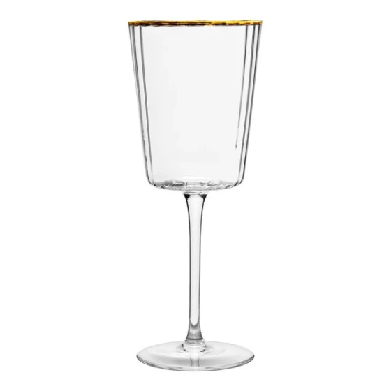 10 Strawberry Street Grace 14 oz. Gold Rimmed Red Wine Glass - 24/Case