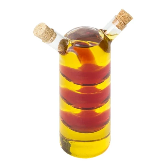 Fox Run 8.5 oz. / 2.7 oz. Bubble Glass Oil and Vinegar Cruet