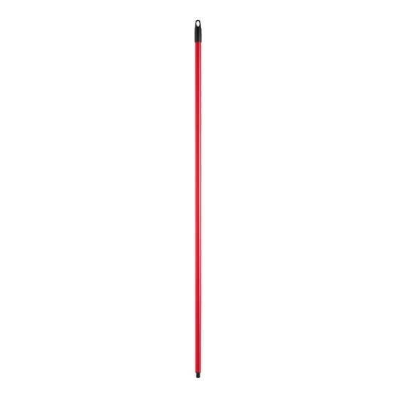 Lavex 60" Red Threaded Metal Broom / Squeegee Handle