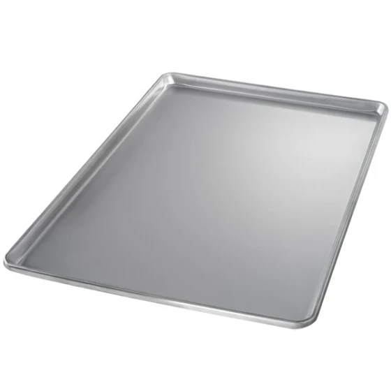 Chicago Metallic 40700 Full Size 20 Gauge 17 7/8 inch x 25 7/8 inch Sanitary Open Bead/Semi-Curled Rim Stainless Steel Sheet Pan