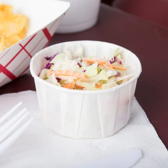 Solo SCC400 4 oz. White Paper Souffle / Portion Cup - 250/Pack
