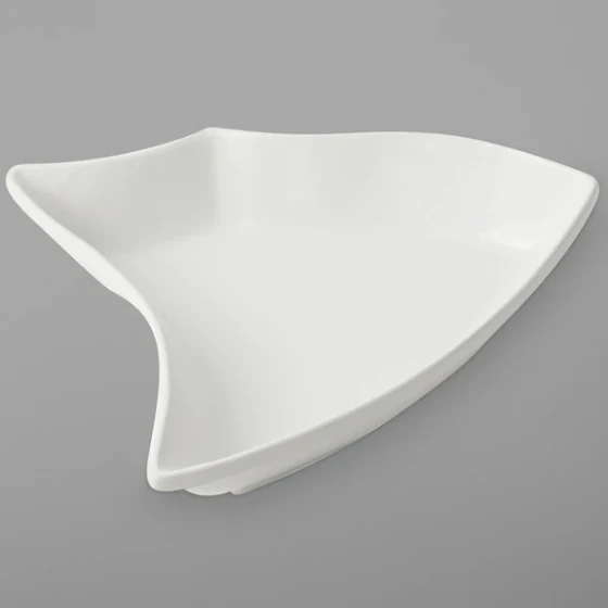 Bon Chef 70008PWHT Futura 64 oz. White Sandstone Finish Cast Aluminum Bowl