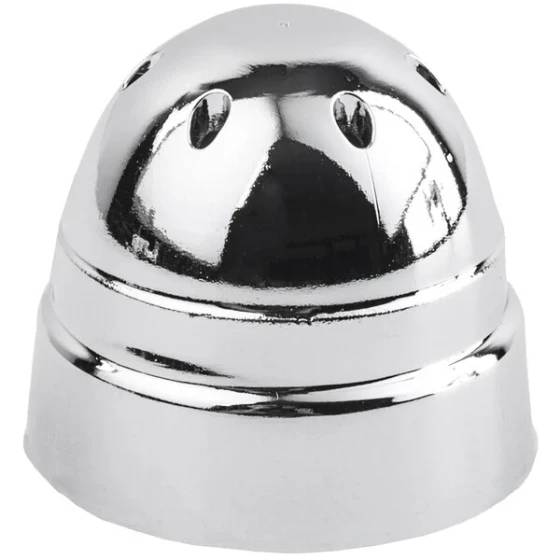 TableCraft Chrome Plated ABS Plastic 1.5 oz. Salt and Pepper Shaker Top - 80T - 24/Case