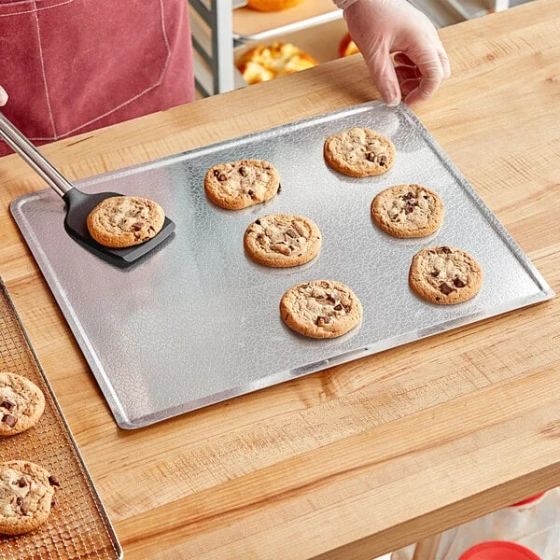 Fox Run 10051 14 inch x 17 1/2 inch Aluminum Pebbled Baking Sheet