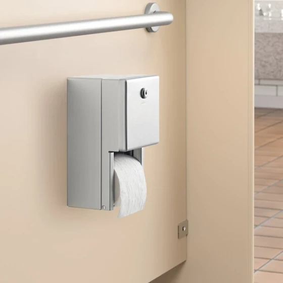 Bobrick B-2888 ClassicSeries Surface-Mounted Multi Roll Toilet Tissue Dispenser with Satin Finish