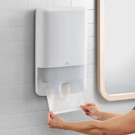 Tork Xpress 553020 White Wall-Mount Multifold Hand Towel Dispenser H2