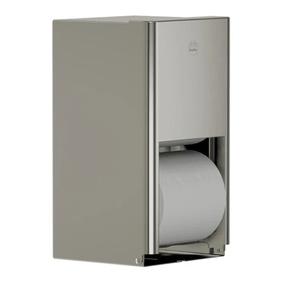 Bradley Elvari 5B2-110000 Stainless Steel Surface-Mounted Multi-Roll Toilet Tissue Dispenser