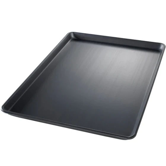 Chicago Metallic 44693 BAKALON Full Size 16 Gauge 17 7/8 inch x 25 13/16 inch Wire in Rim Aluminum Sheet / Bun Pan