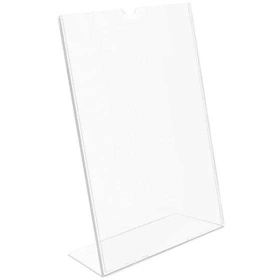 Deflecto Superior Image 5" x 7" Portrait Slanted Sign Holder 590301