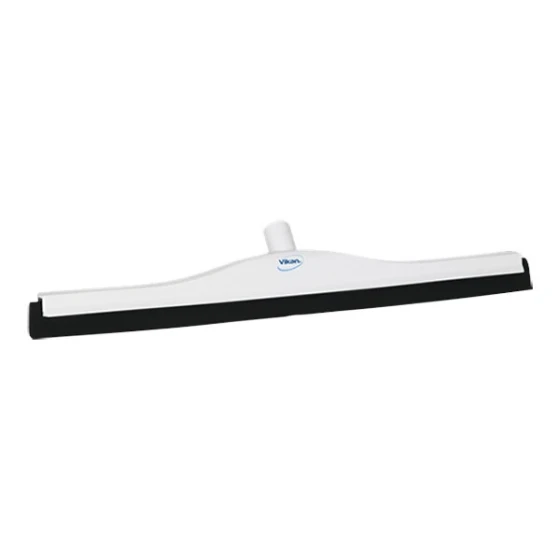 Vikan 77545 23 5/8" White Double Foam Rubber Floor Squeegee with Plastic Frame