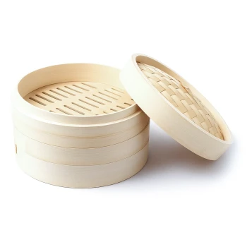 Culinex, Bamboo Steamer, 2 layers with Cover, 30 cm Diameter