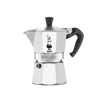 Bialetti Moka Express Coffee Maker - Silver Classic Stovetop Espresso Pot