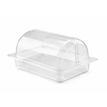 Vague Clear Roll Top Serving Tray - Base 32.5 x 26.5 x 6.5 cm