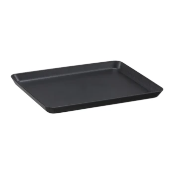 Vague PP Black Food Display Plate 28 x 21 cm
