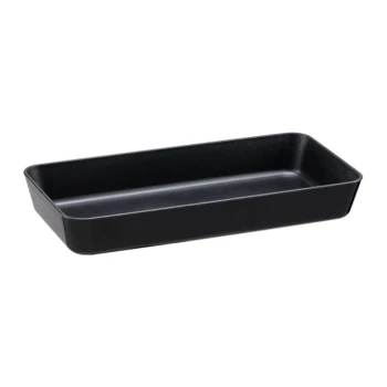 Vague PP Black Food Display Plate 28 x 14 cm
