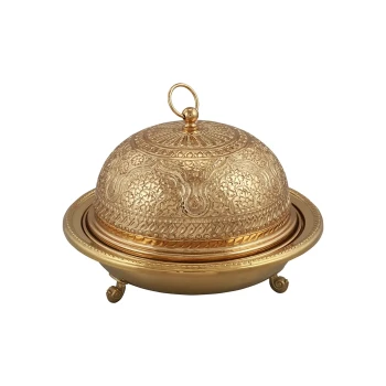 Vague Handcrafted VIP Round Ouzi & Halwa Platter Small