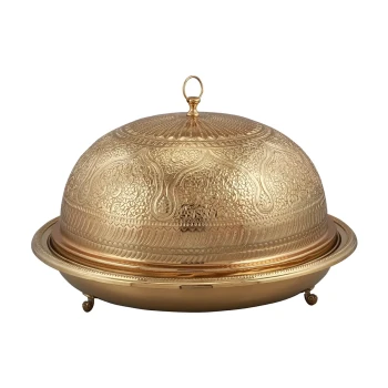 Vague Handcrafted VIP Round Ouzi & Halwa Platter Large