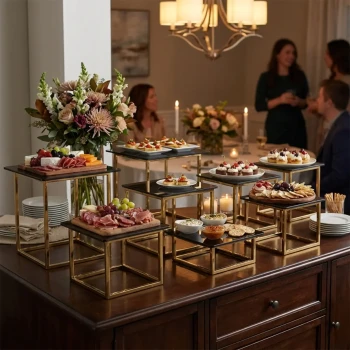 Vague 14 Pcs Buffet Elevations Set