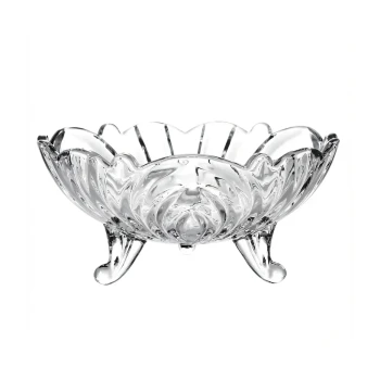 LX Glass Serving Bowl 1390 ml Wave Design