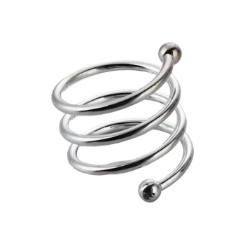 Vague Chrome Plated Napkin Rings 4.5 x 3 cm