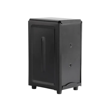Vague Stainless Steel Black Napkin Dispenser 7.5" x 4.8" x 3.9"