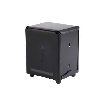 Vague Stainless Steel Black Napkin Dispenser 3.9" x 4.8" x 5.5"