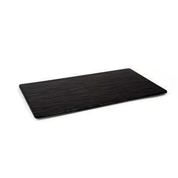 Vague Black Melamine Slate Plate GN 1/3