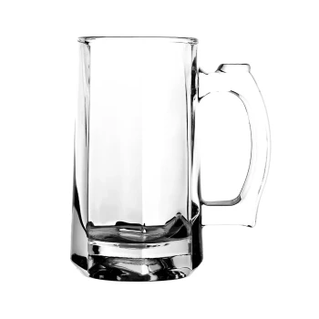 Deli Glass Beer Mug 380 ml 6 Pieces Set - H14.7 cm