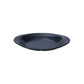 Vague Black Melamine Salad Oval Platter