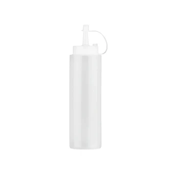 Plastic Squeezer 800 ml with Lid - White