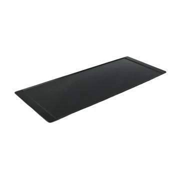 Vague Black Melamine Service Tray 33.3 x 13.1 cm