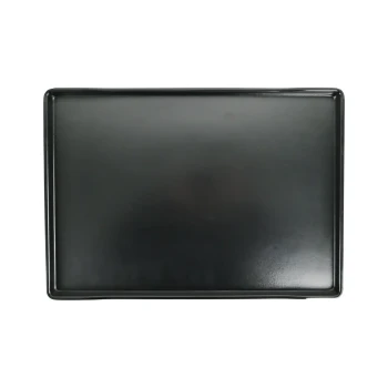 Vague Black Melamine Rectangular Platter