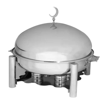 Ozti Round Silver Chafing Dish 80 cm