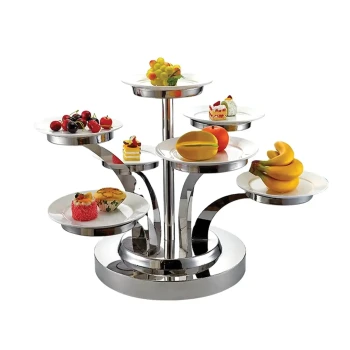 Vague Stainless Steel Multi-tier buffet Display Stand