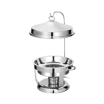 Vague Stainless Steel Chafing Dish with Hanging Cover 4.5 Liter