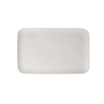 Porceletta Ivory Porcelain Modern Buffet Platter 43.6 x 28.7 cm