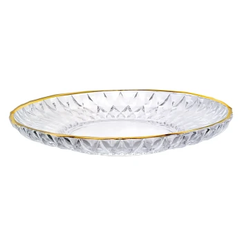 Crystaluxe Glass Cake Plate 32.7 cm