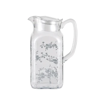 Vague Acrylic Jug Silver Petal 1.9L
