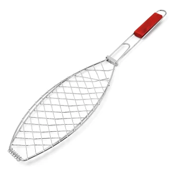 Vague Fish Grill with Wooden Handle 14 x 71 cm