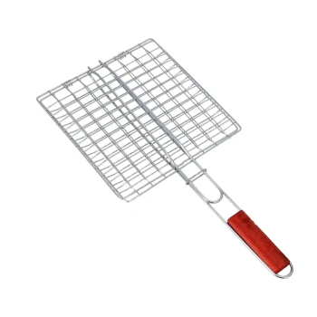 Vague Barbeque Grill with Wooden Handle 30 x 35 x 60 cm
