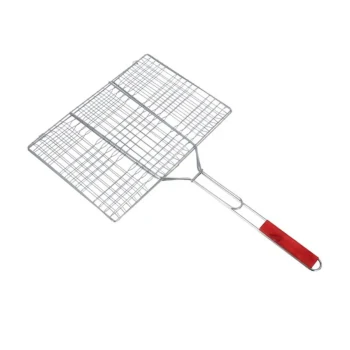 Vague Barbeque Grill with Wooden Handle 30 x 40 x 70 cm